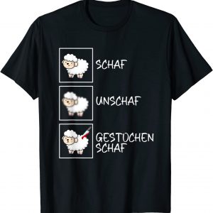 Gestochen Schaf Schaf Unschaf - Witzig Schlafshirt Fotograf T-Shirt