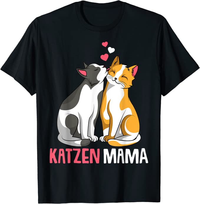 Katzenmama Katzen Mama Katze Damen T-Shirt