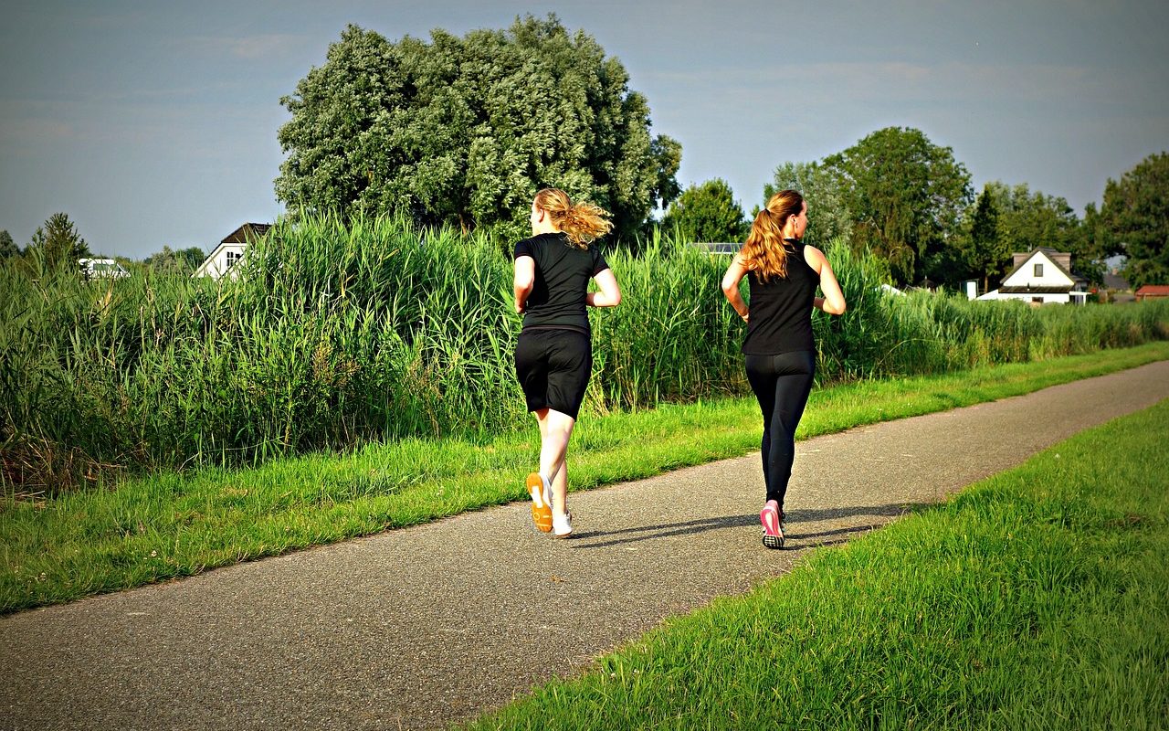 jogging, Fitness zum Stressabbau und Entspannungsübungen