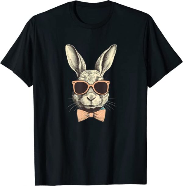 Hase mit Sonnenbrille Ostern Tag für coole Jungen Männer Kin T-Shirt
