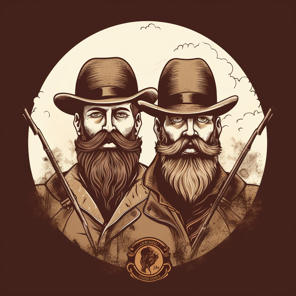 /imagine  prompt:vector art logo for outdoor clothing brand called Beard Brothers –v 5