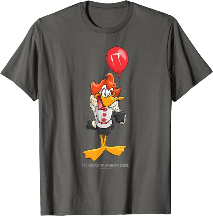 Comic T-Shirt Männer #1: WB 100: Looney Tunes IT Mashup, Daffy Duck as Pennywise T-Shirt