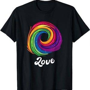 Love Regenbogen Kreis Lesben Homosexuelle LGBT LGBTQ+ T-Shirt