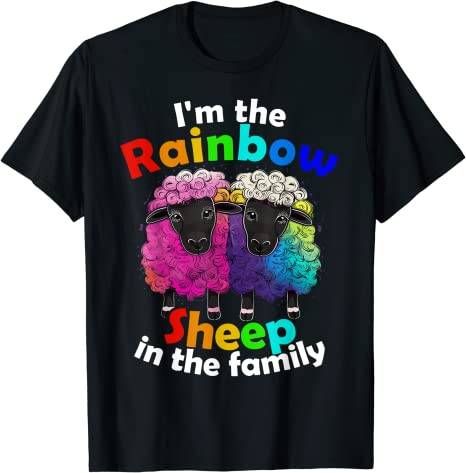 I'm the rainbow sheep of the family Regenbogen Schafe T-Shirt