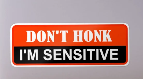 Don't Honk I'm Sensitive