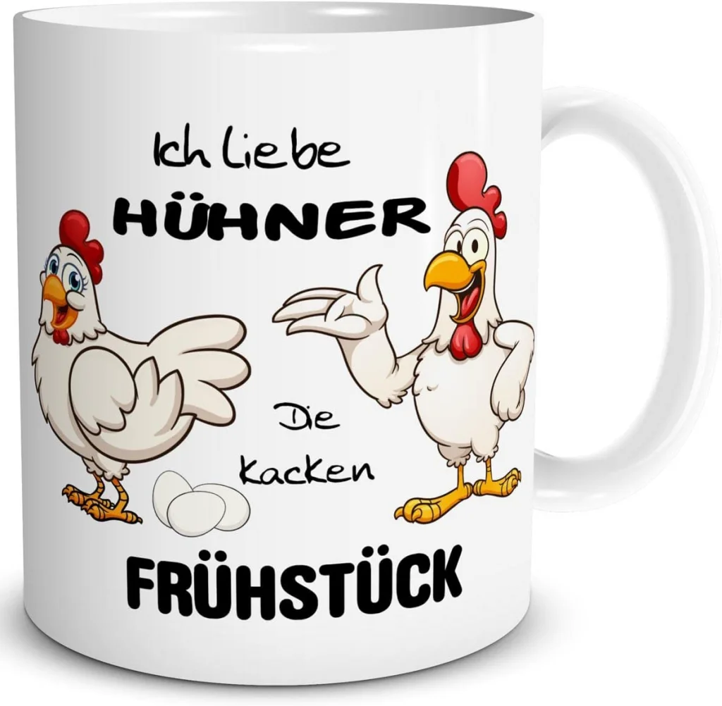 Happy Birthday Landwirt: Lustige Geschenkideen 4 Für den Landwirt mit einem Hühnerhof die lustige Tasse