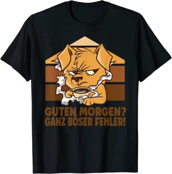 Guten Morgen? Ganz dünnes Eis! Hund Dackel Morgenmuffel T-Shirt