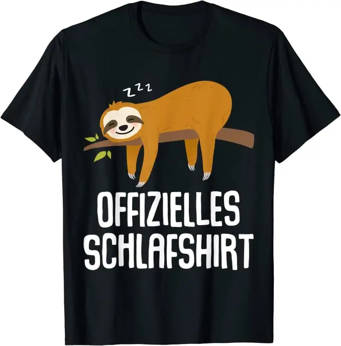 Die Top 10 T-Shirts bei Amazon im Februar 2023 9 Offizielles Schlafshirt Faultier Nachthemd Pyjama Geschenk T-Shirt