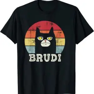 Brudi Katze Vintage Zertifizierte Brudi beste Kumpel Bro T-Shirt
