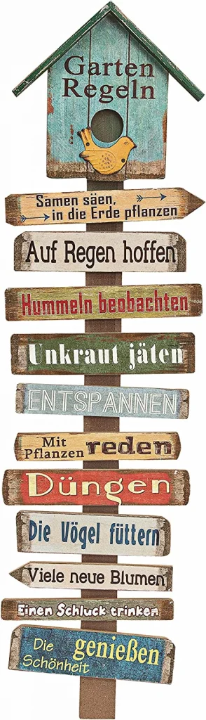 Witzige Gartenschilder als Deko-Highlight für den Frühling 6 11 witzige Gartenschilder