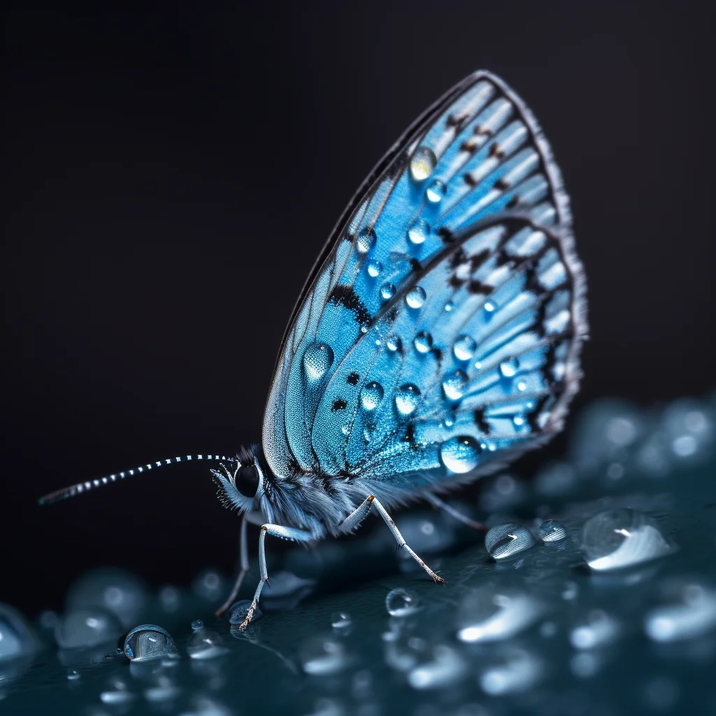 Künstliche Intelligenz Fotos: Midjourney erstellt einen Fantastischen Schmetterling, leider nur mit einen Fühler